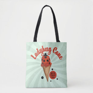 Launiger Marienkäfer   Retro-Eiscreme-Kunst
