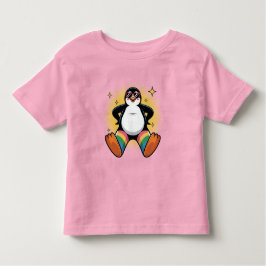 Launiger Pinguin Cartoon Kleinkind T-shirt