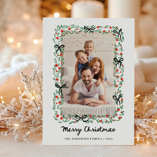 Launiger Rahmen und Bogen   Foto Frohe Weihnachten