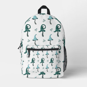 Launiger Rucksack mit Blauem Pilzmuster