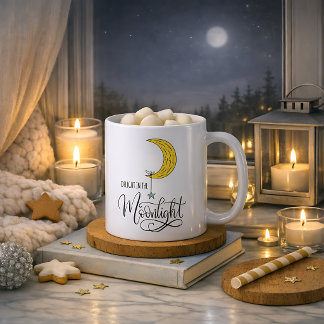 Launiger Stern und Mond Mondlicht Kaffeetasse