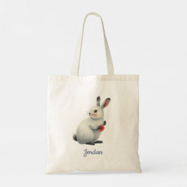 Launiger Wasserfarben-Wiesen-Osterhase Tragetasche