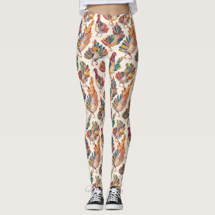 Launiger Watercolor-Truthahn – Herbstliches Ernted Leggings