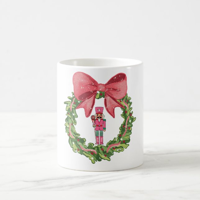 Launiger Weihnachtsmann-Weihnachtskranz Kaffeetasse (Mittel)
