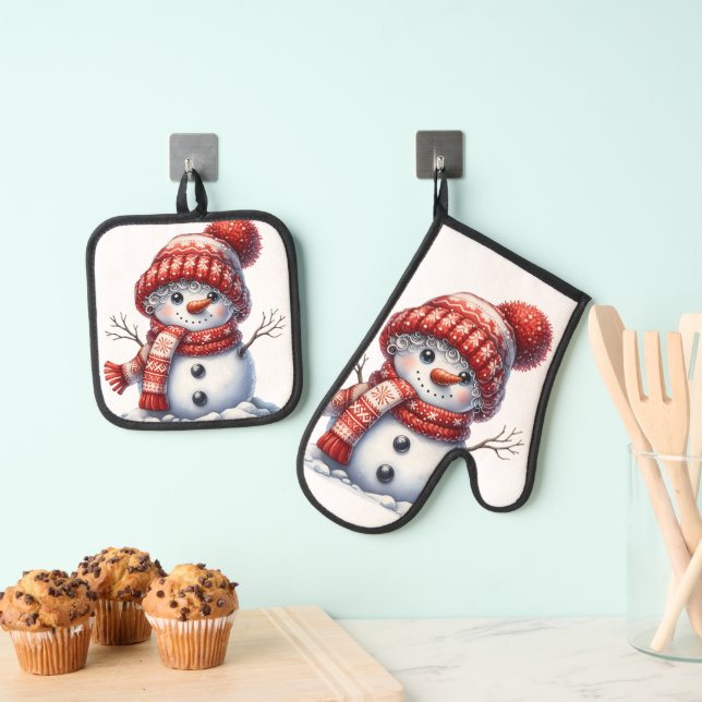 Launiger Winter Ofenhandschuh & Topflappen-Set (Insitu (Hängend))