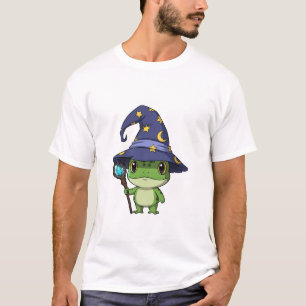Launiger Zauberfrosch-Charakter T-Shirt