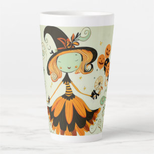 launisch/Hexe/Kürbis/Herbst Milchtasse