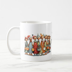 Launische Acht Mägde-melken Weihnachten 11oz Kaffeetasse