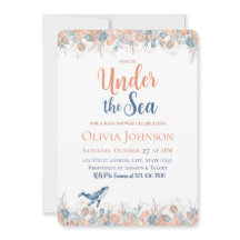 Launische Aquarell Unterwasser Baby-Party