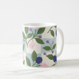 Launische Blaubeeren-Garten-Blumen-Tasse Kaffeetasse