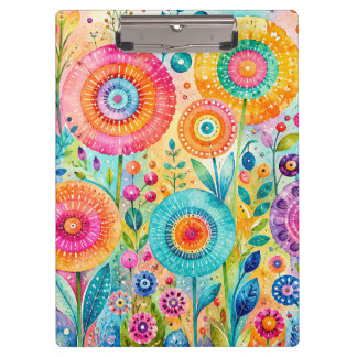 Launische Blume Klemmbrett