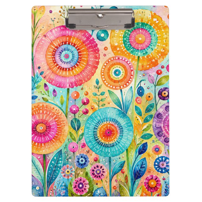 Launische Blume Klemmbrett (Vorderseite)