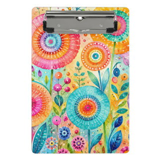 Launische Blume Mini Klemmbrett