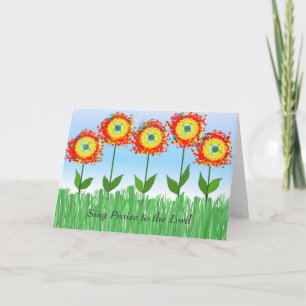 Launische Blumen Ermutigung Karte