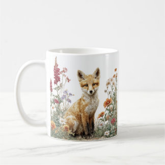 Launische Blumen-Fuchs-Tasse Kaffeetasse