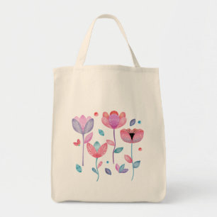 Launische Blumen Tragetasche