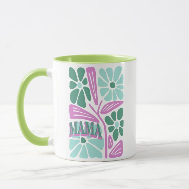 Launische Blumige Mama  Tasse (Links)