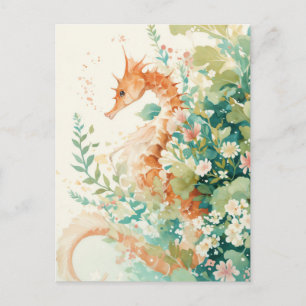 Launische botanische Illustration des goldenen See Postkarte