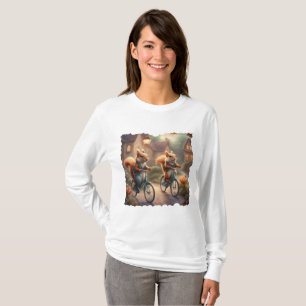 Launische Eichhörnchen fahren Fahrrad-Geschichtenb T-Shirt