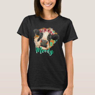 Launische Färse, Blumige Kuh Landwirtschaft Bauer T-Shirt