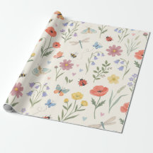 Launische Frühlingswildblumen Bienen & Schmetterli