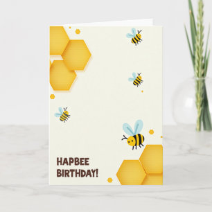 Launische Geburtstagskarte mit Biene Karte