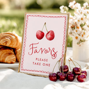 Launische Geschenke für Cherry Baby Shower Poster