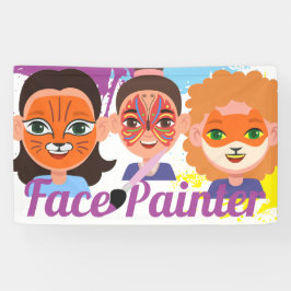 Launische Gesichtszeichnerin Gesichtszeichnerkunst Banner