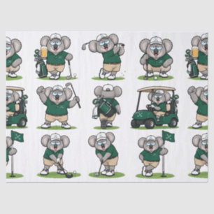 launische Golfkoalas Seidenpapier