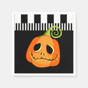 Launische Halloween-Kürbiskostüm-Party Serviette