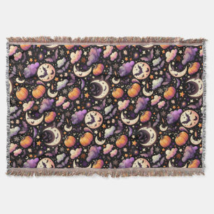 Launische Halloween-Nacht-Himmel-Pattern Decke