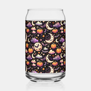 Launische Halloween-Nacht-Himmel-Pattern Dosenglas