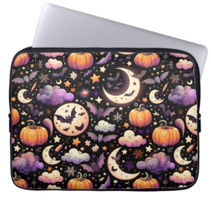 Launische Halloween-Nacht-Himmel-Pattern Laptopschutzhülle