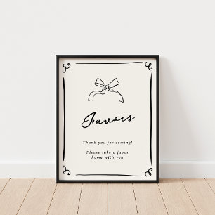 Launische handgezeichnete Geschenke Poster