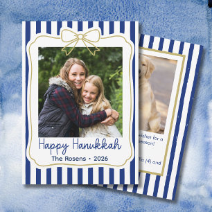 Launische Hanukkah-Fotoband-Schleife Feiertagskarte