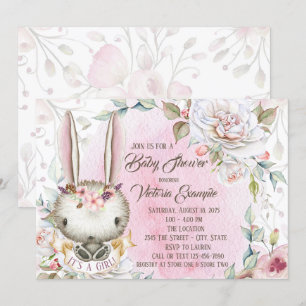 Launische Hasen-Baby-Shower-Einladungen Einladung