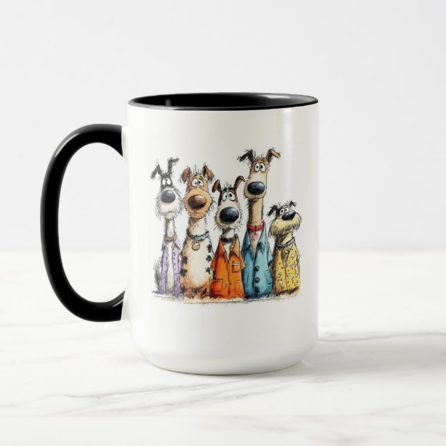 Launische Hunde Tasse (Links)