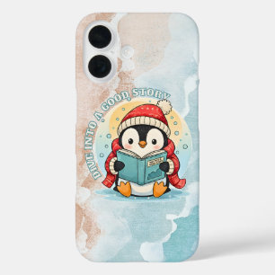 Launische Lesepinguin-Buchliebhaber-iPhone-Hülle iPhone 16 Hülle