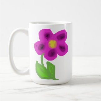 Launische lila Blumen-Malerei-Kaffeetasse Kaffeetasse