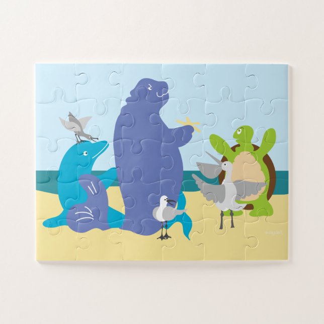 Launische Meerestiere 11x14 Puzzle (Horizontal)