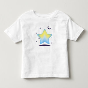 Launische Pastell-Stern- und Mond-Kinderstube Kleinkind T-shirt