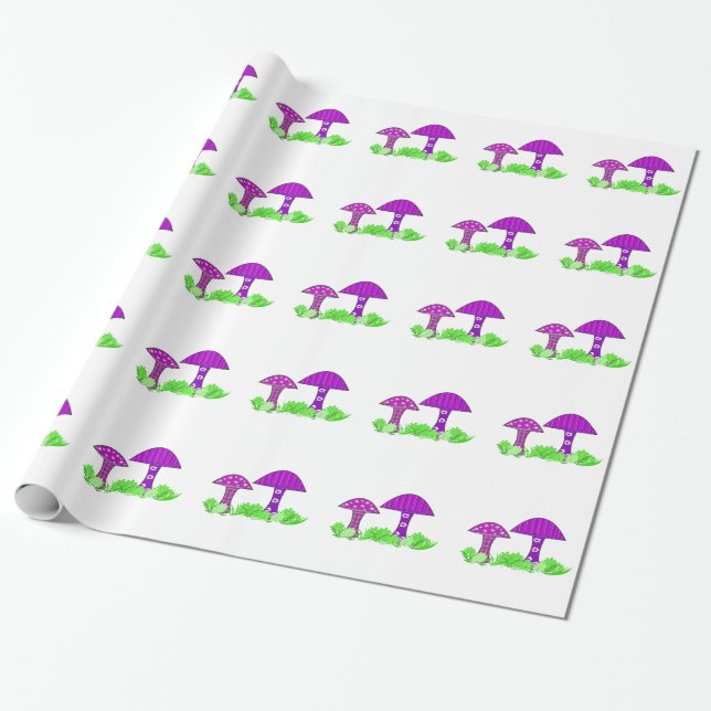 Launische Pilze Geschenkpapier (Ungerollt)