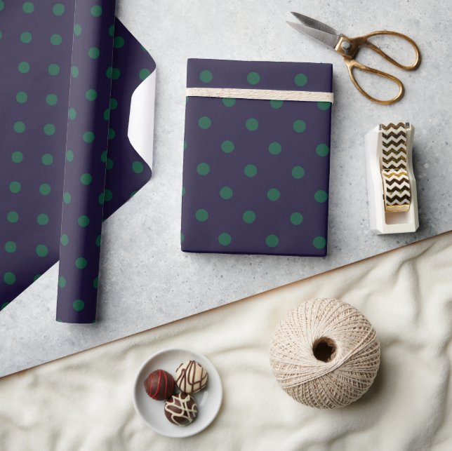 Launische Polka-Punkte (groß) Geschenkpapier (Kunsthandwerk)
