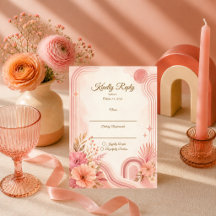Launische Retro-Blumenhochzeit