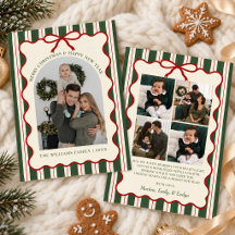Launische Schleife Frohe Weihnachten Familienfoto