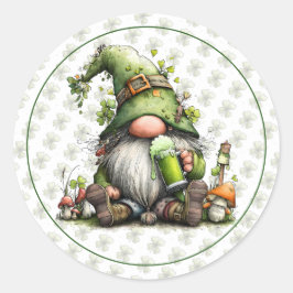 Launische St. Patrick's Day-Feier Runder Aufkleber