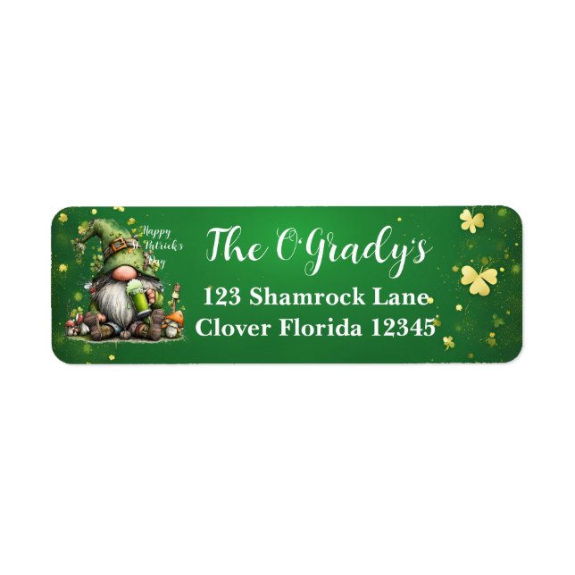 Launische St. Patrick's Day Gnom-Feier (Vorne)