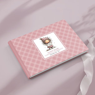Launische staubige rosa Mädchen 9. Geburtstagsfeie Gästebuch