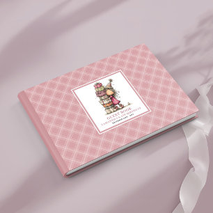 Launische staubige rosa Mädchen-Geburtstagsfeier-B Gästebuch