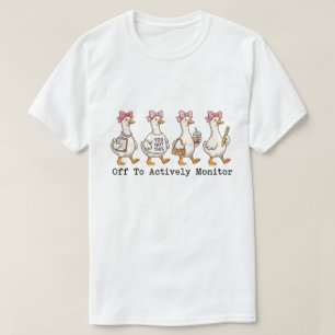 Launische Vielbeschäftigte Gans "Los zum aktiven Ü T-Shirt